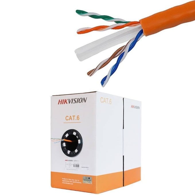 Cablu Retea Cat6 Hikvision 305m, Cupru Pur