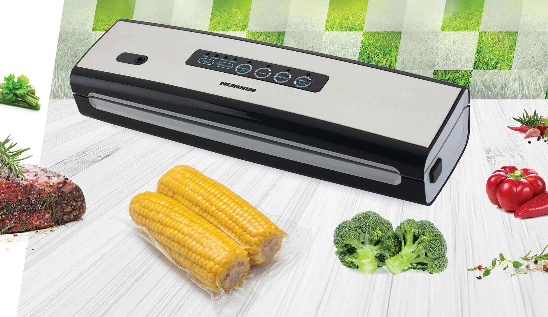 Aparat de Vidat Heinner HAV-130BKSS 130W - Inox, Touch - imagine 9