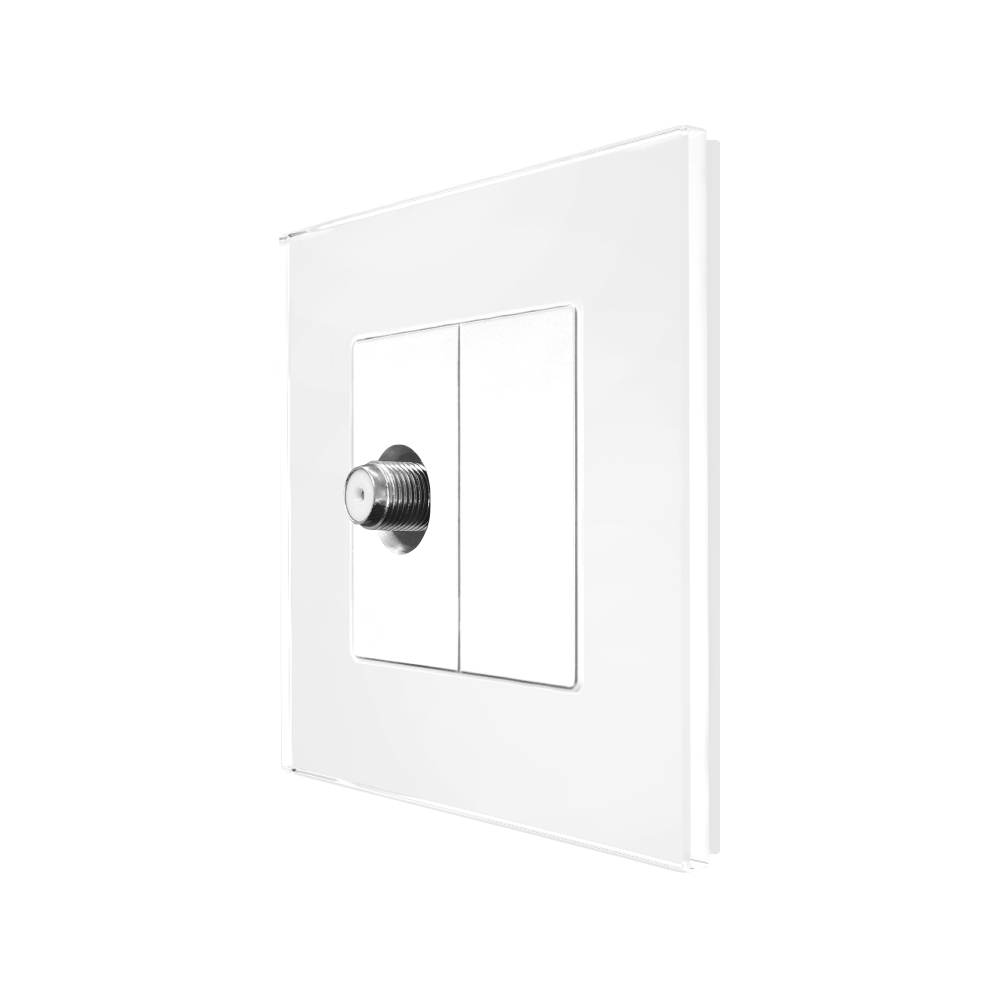 Priza TV Satelit LUXION cu Rama Sticlă