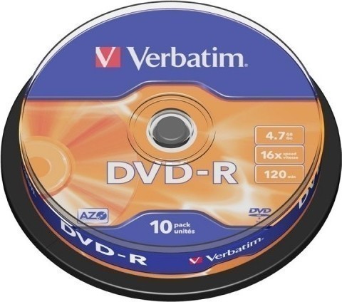 DVD-R Verbatim 4.7GB 16x 10 buc - Stocare Calitate Premium