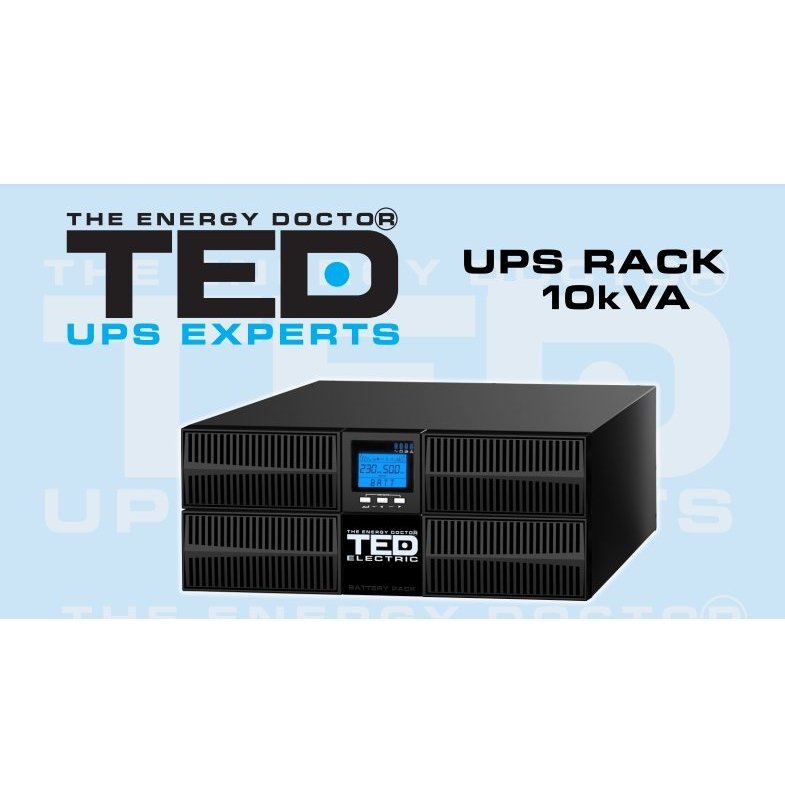 UPS Online Dubla Conversie TED Electric 10kVA Rackabil 4U