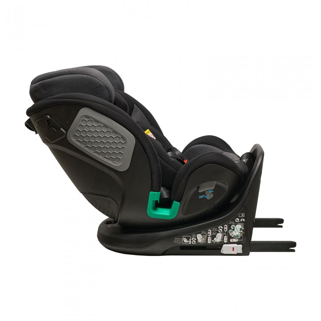 Scaun Auto Rotativ 360° Isofix U-GROW Negru - Siguranță Maximă - imagine 3