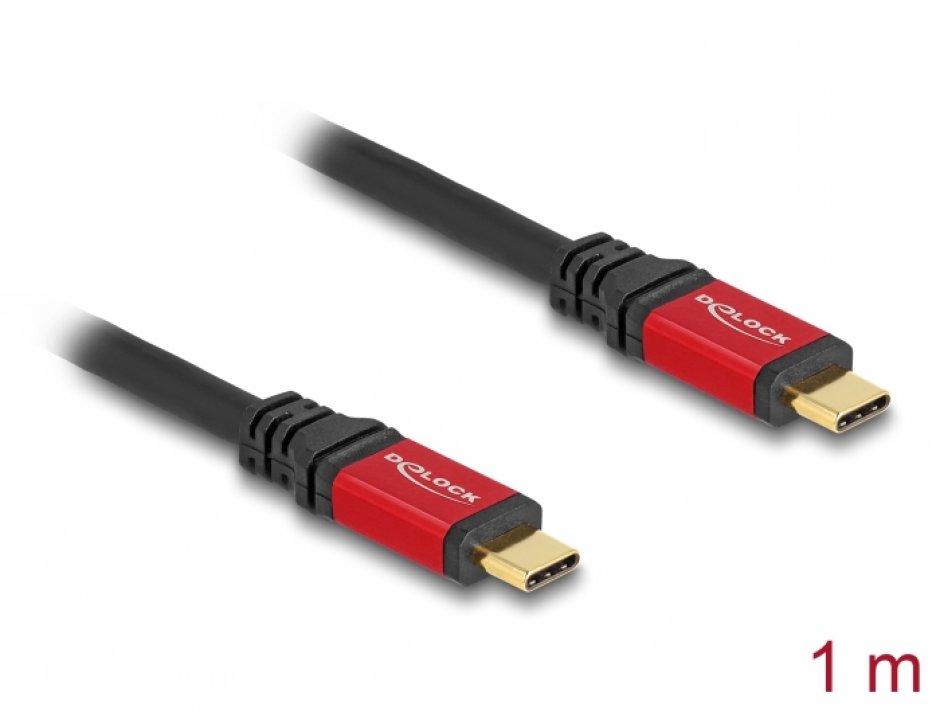 Cablu USB-C Delock 100W PD 3.0, 1m