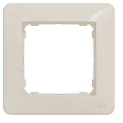 Ramă simplă Schneider Sedna Design, bej, montaj universal