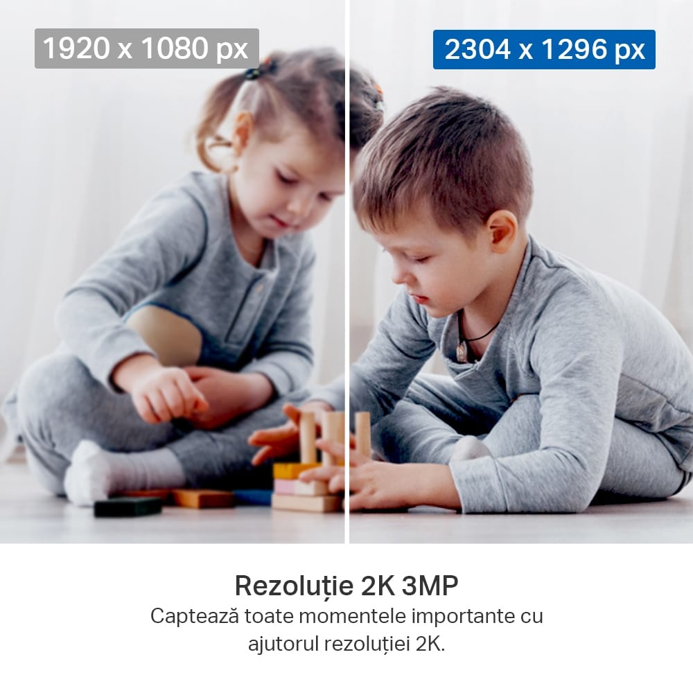 Cameră Supraveghere WiFi 2K TP-Link Tapo Pan/Tilt cu Rotire 360° - imagine 9