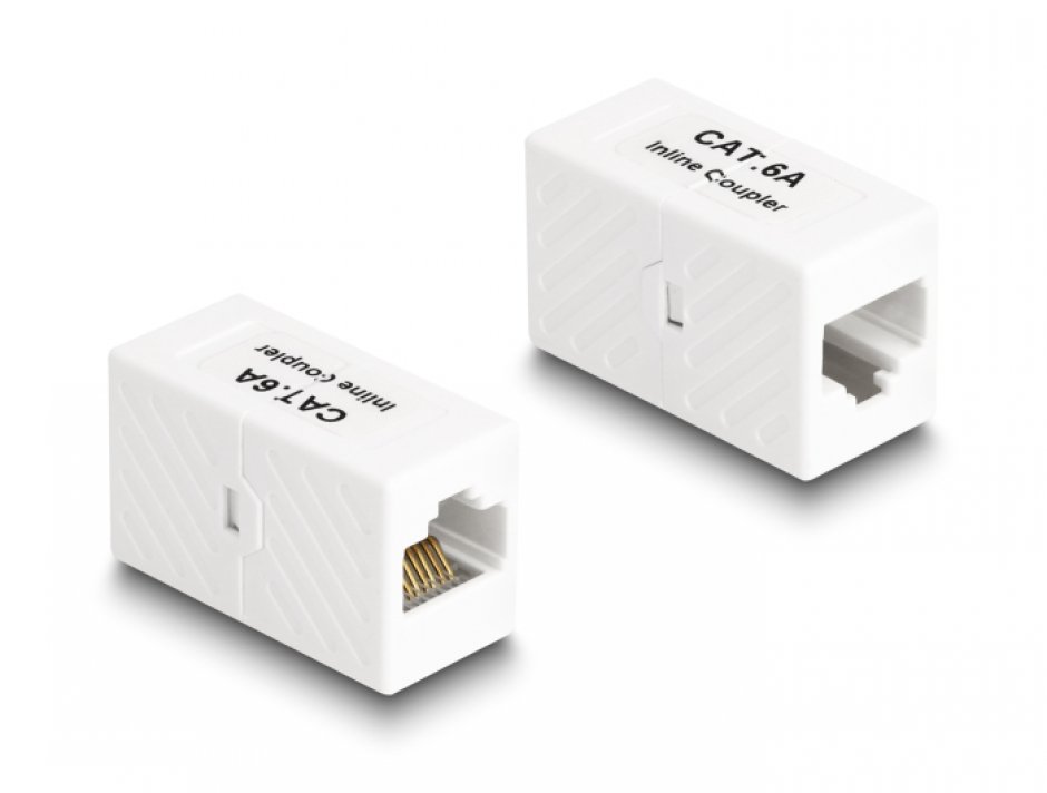 Cupla RJ45 Cat.6A UTP Alb, Delock 88134