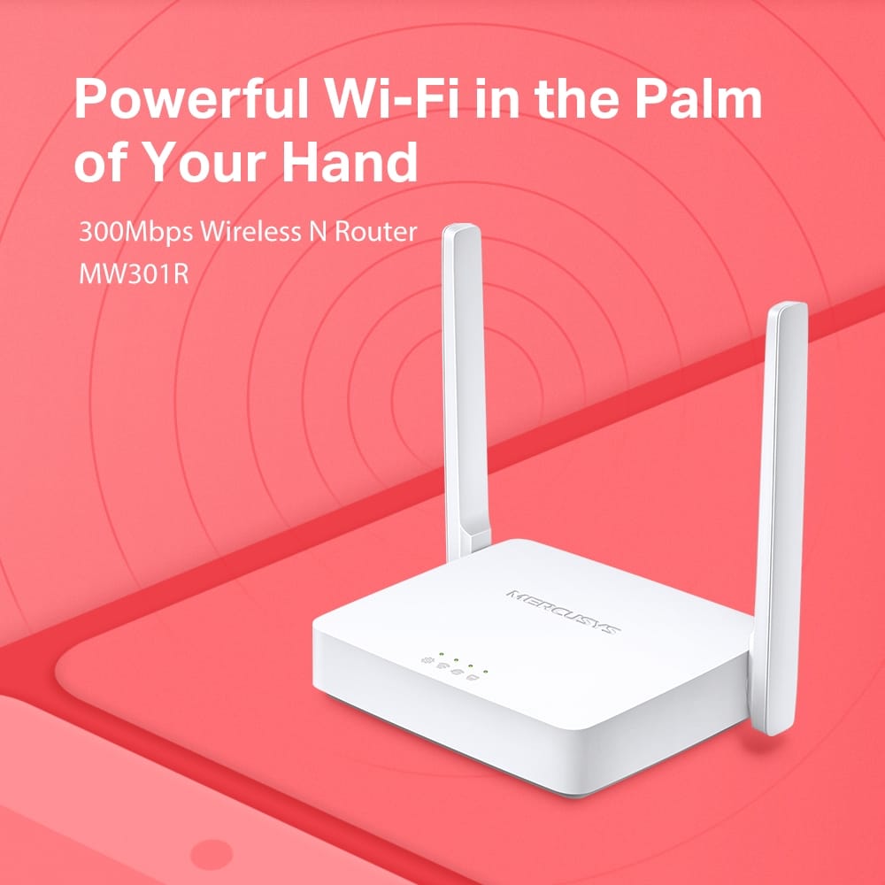 Router Wireless Mercusys N300 Mbps MW301R - WiFi Stabil - imagine 10
