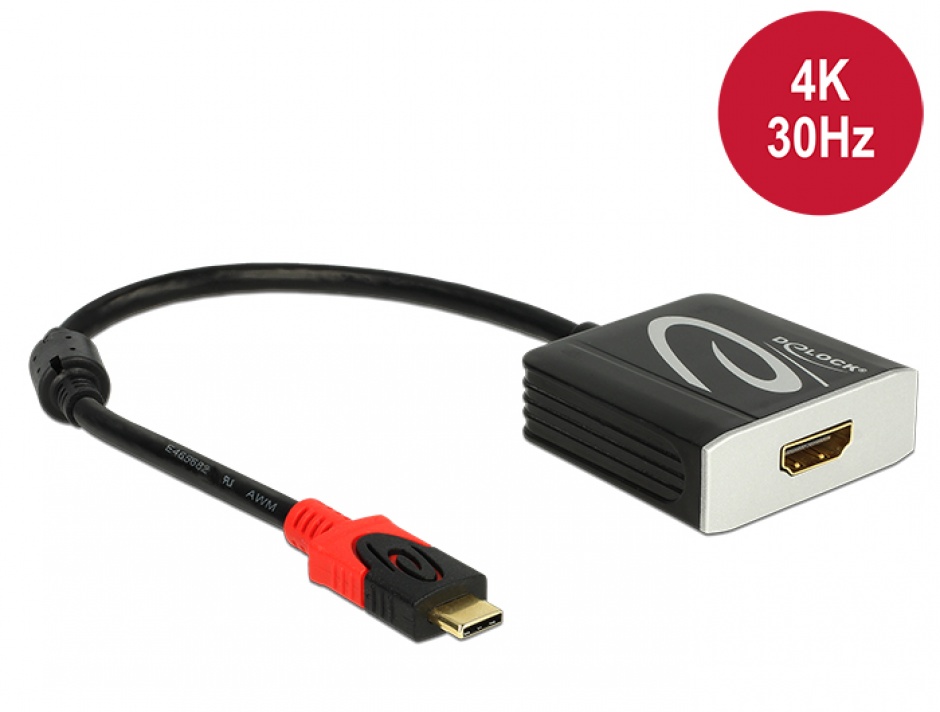 Adaptor USB-C la HDMI 4K Delock 62999
