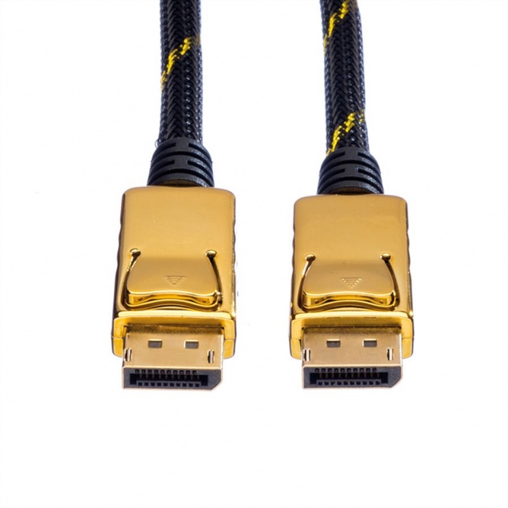 Cablu DisplayPort Roline 10M, 4K, Contacte Aurite