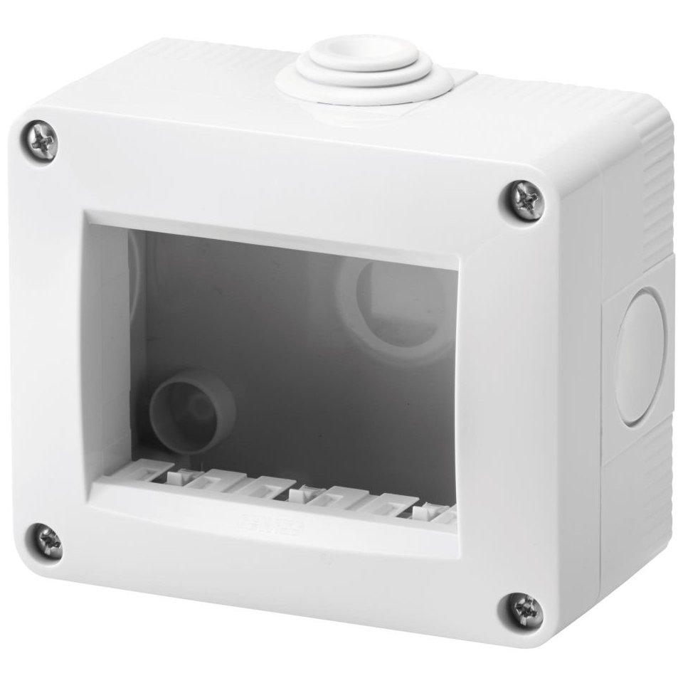 Doza aparentă 3 module Gewiss Chorus Gri IP40