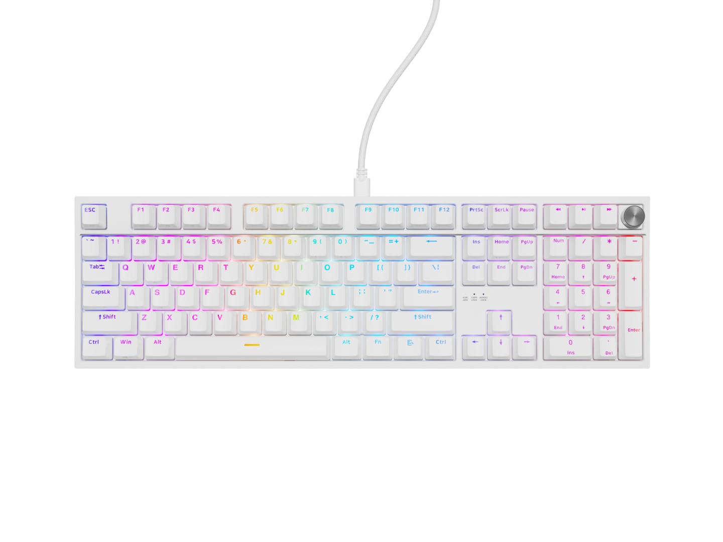 Tastatura Gaming Mecanica Genesis Thor 404 RGB Alb | Silent Switch - imagine 3