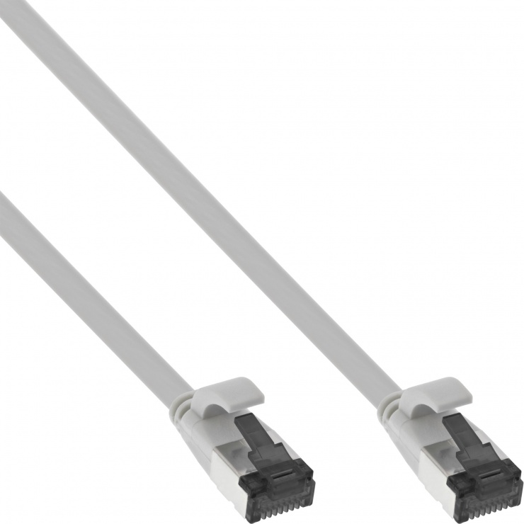 Cablu RJ45 Flat FTP Cat.8.1 2m Gri InLine