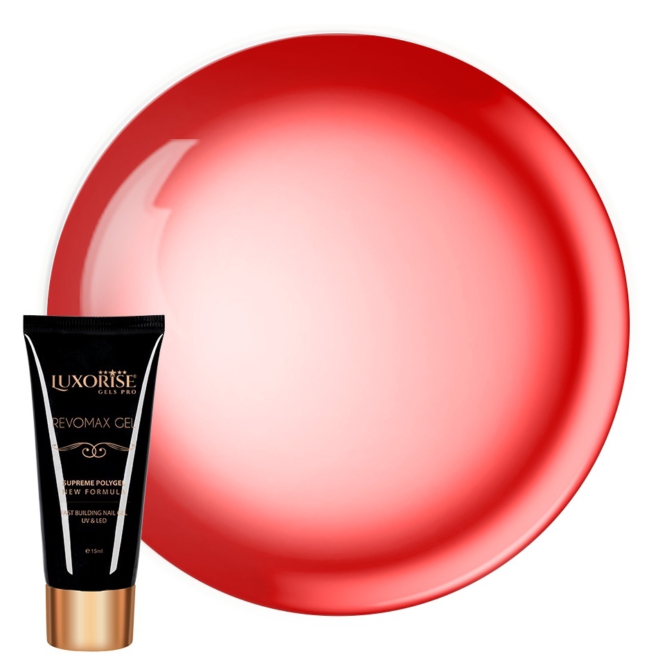 Polygel Luxorise Cherry Kiss, 15ml - Rezistență și Flexibilitate