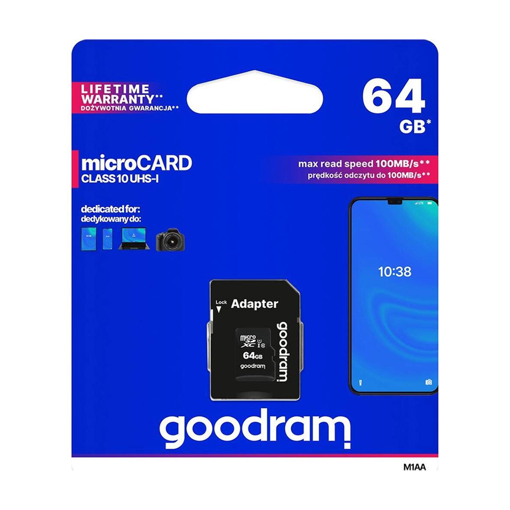 Card MicroSDXC 64GB GOODRAM 100MB/s - imagine 5