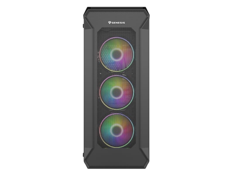 Carcasa Genesis IRID 505 V2 ARGB Negru - Sticla Templata - imagine 2