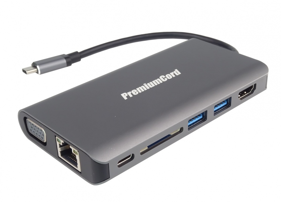 Docking Station USB-C 11-in-1, HDMI 4K, OEM
