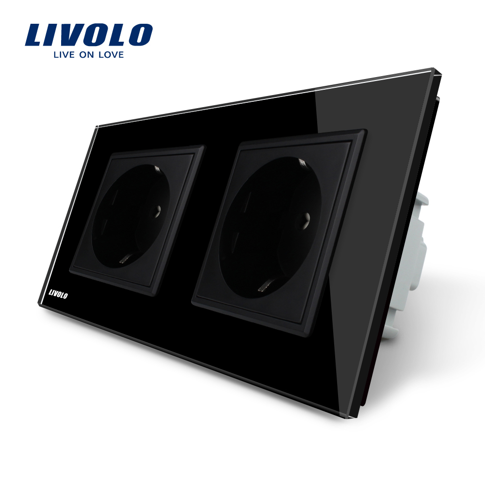 Priză Dublă Livolo cu Ramă Sticlă | Design Premium - imagine 7