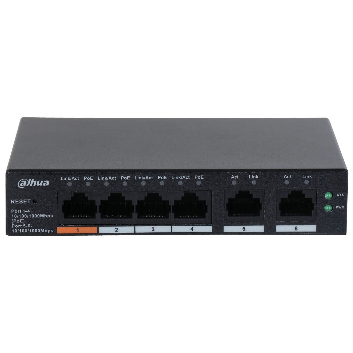 Switch PoE Dahua 4 Porturi, Management Cloud