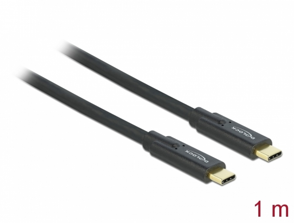 Cablu USB C la C 1m 5A, Delock 85531