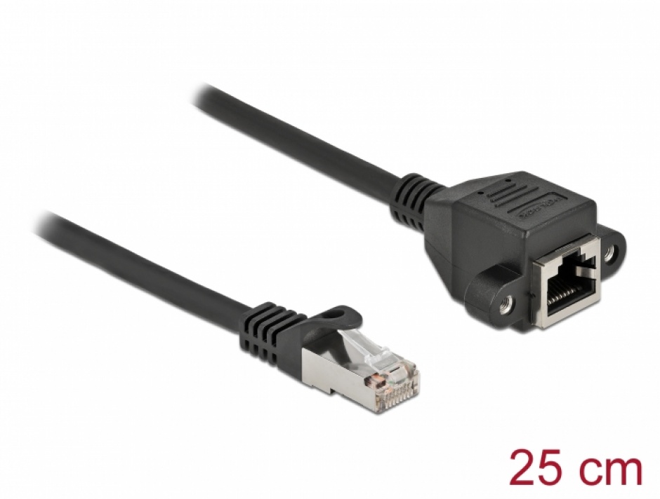 Cablu Delock 0.25m RJ45 S/FTP Cat.6A