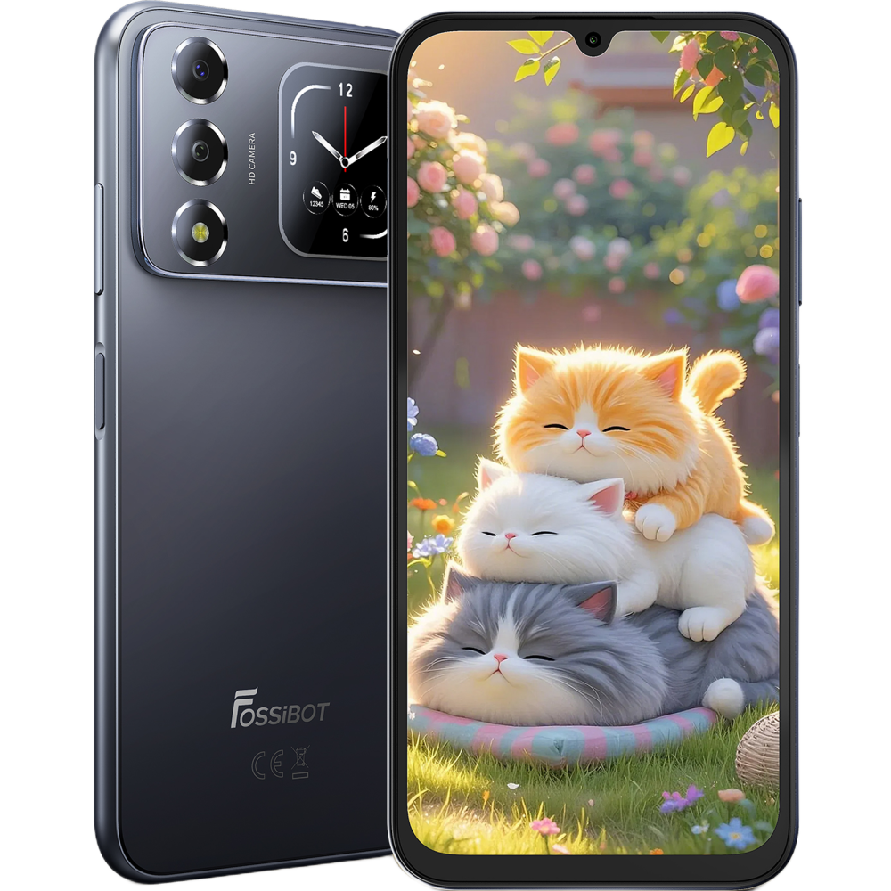 Telefon Fossibot S7 4G Dual SIM, 6.9 120Hz, 128GB, Black