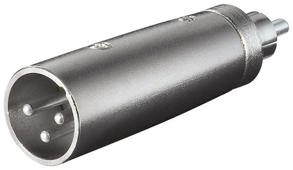 Adaptor XLR la RCA T-T, Metalic