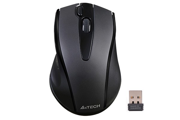 Mouse Wireless A4tech G9-500FS-BK - Silent Click, Reîncărcabil