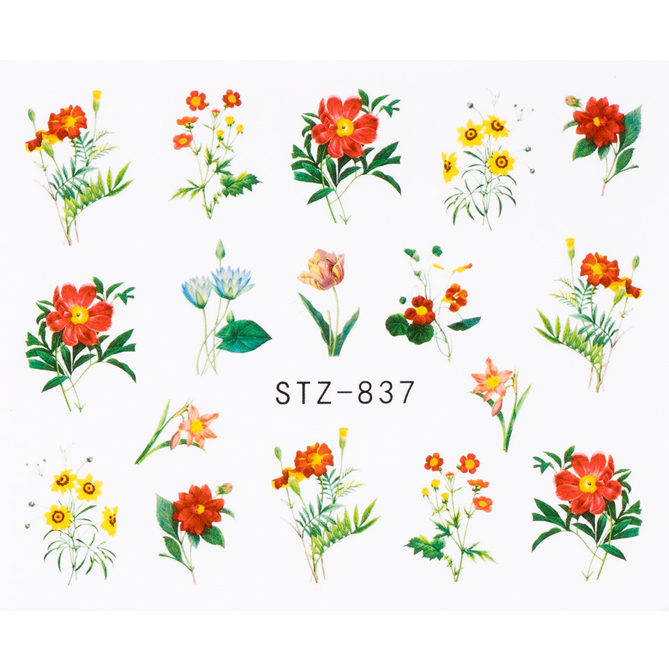 Tatuaj Unghii LUXORISE Flower Flash, Model STZ-837