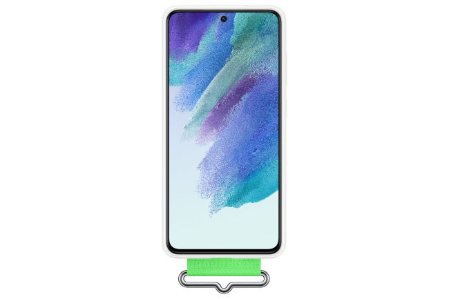 Husă Samsung S21 FE Albă cu Cureă - imagine 4