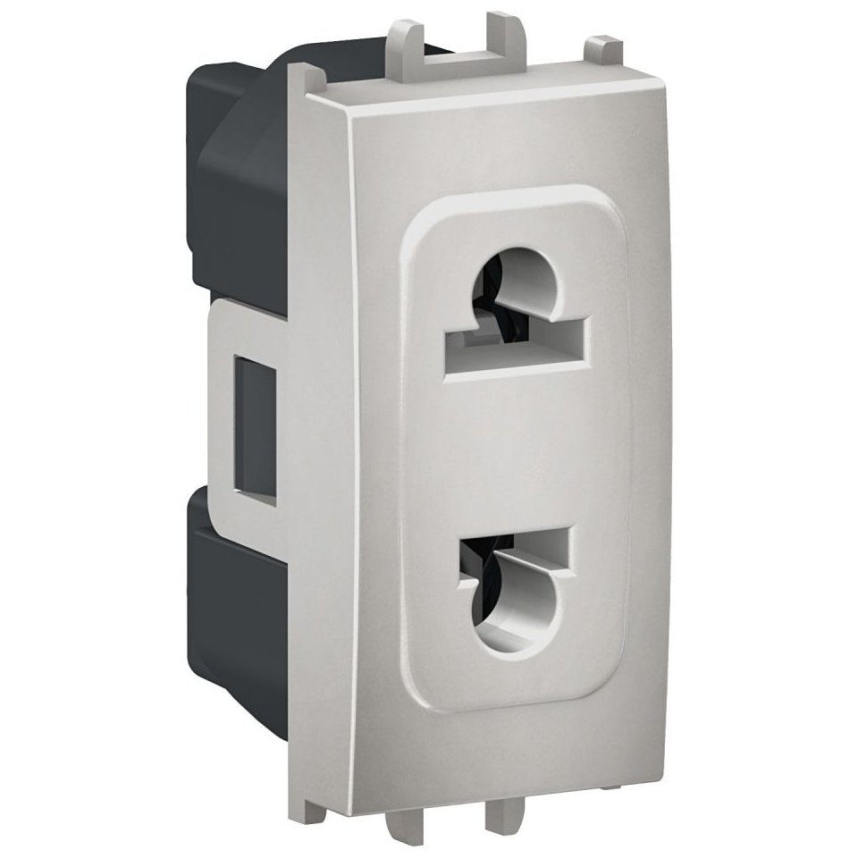 Priza Euroamerican Schneider Easy Styl, Argintiu