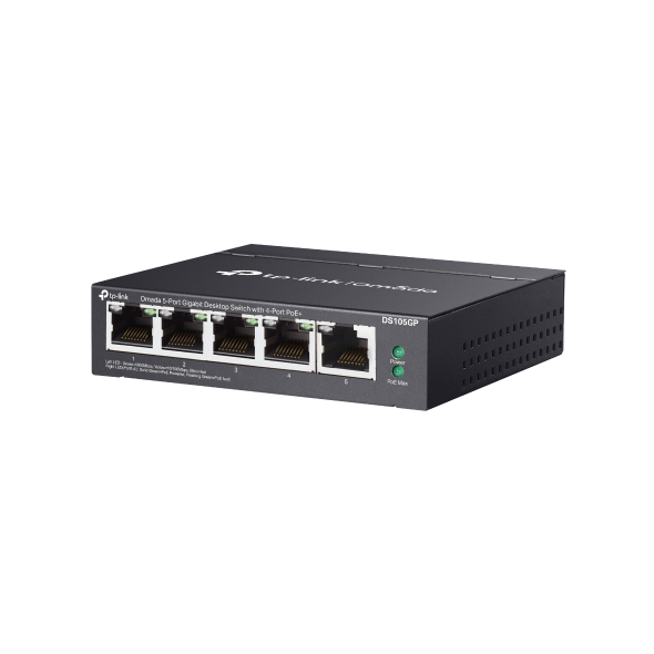 Switch TP-LINK DS105GP 5-Port Gigabit PoE+ 65W