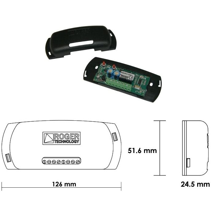 Receptor Radio Roger R93/RX12A/U, 2 Canale, Universal
