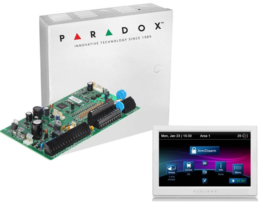 Kit Alarmă Paradox SP7000 + TM70 Touch Screen
