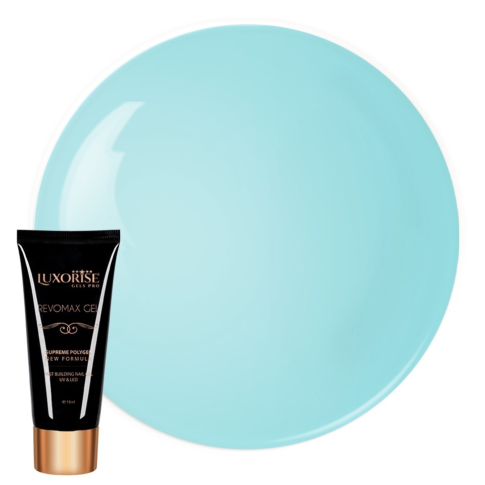 Polygel Luxorise Mint Cream 15ml - Modelare Ușoară