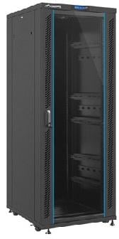 Rack Server Safer 27U cu Ușă Sticlă Securizată