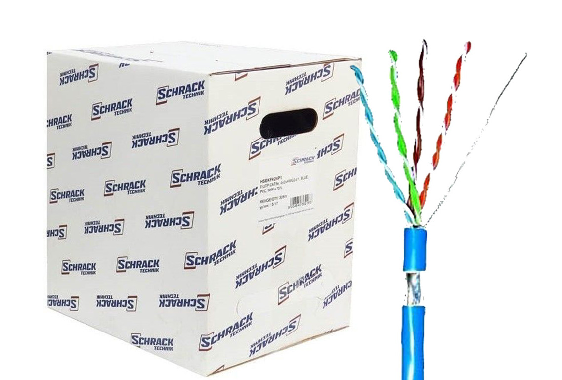 Cablu FTP CAT 5E Schrack 305m Cupru