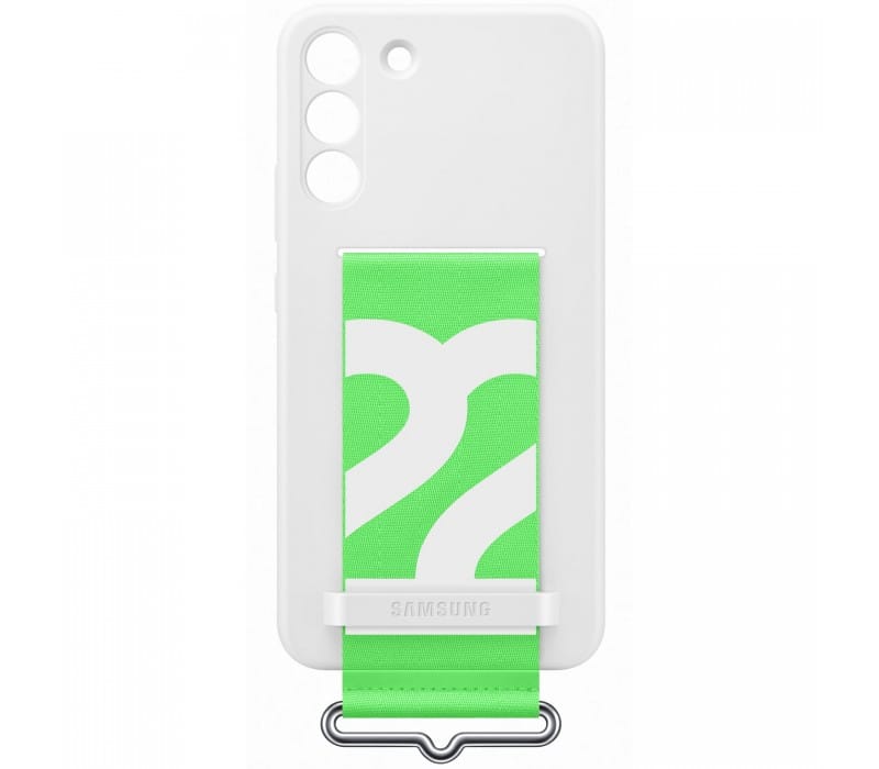 Husă Samsung Galaxy S22 Plus Silicon Alb cu Curea - imagine 4