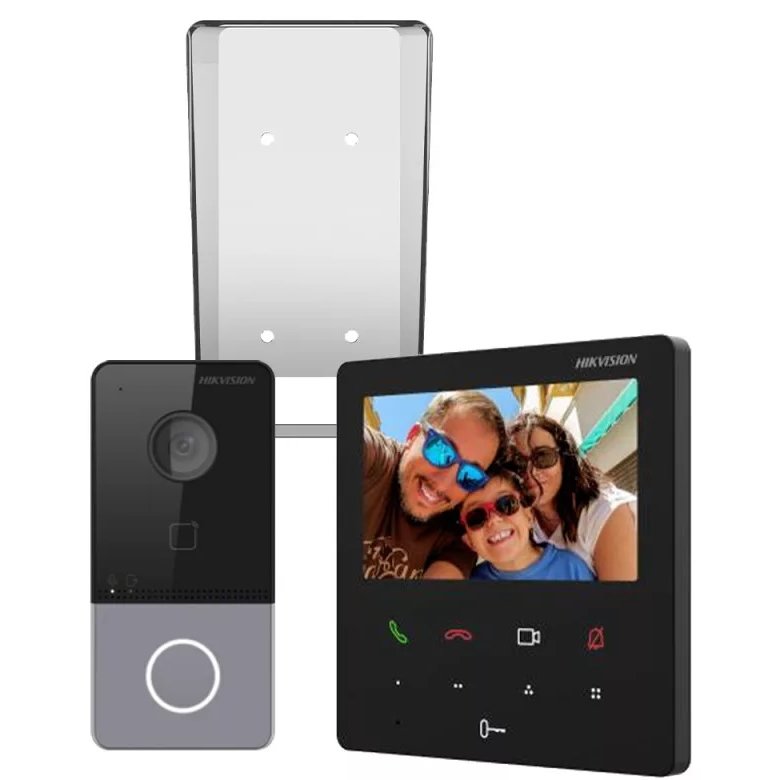 Kit Videointerfon IP Hikvision WiFi & PoE DS-KIS606-P