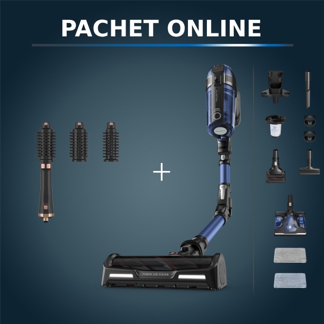 Pachet Rowenta X-Force Flex + Perie Caldă