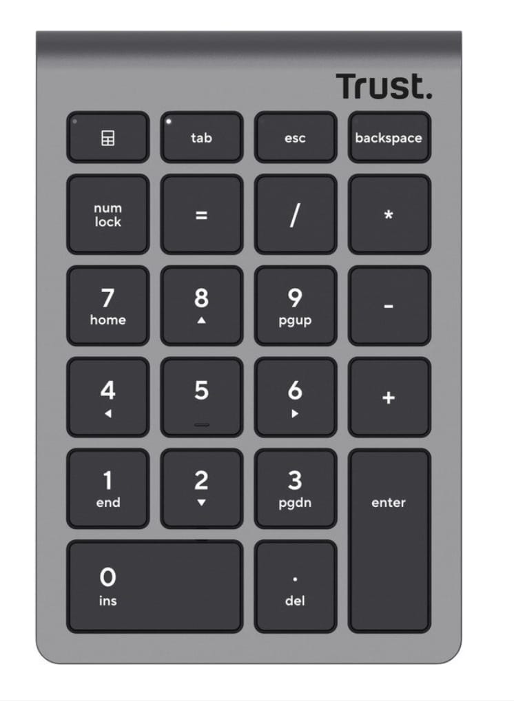 Tastatură Numerică Trust Xalax Wireless 22 Taste Argintiu
