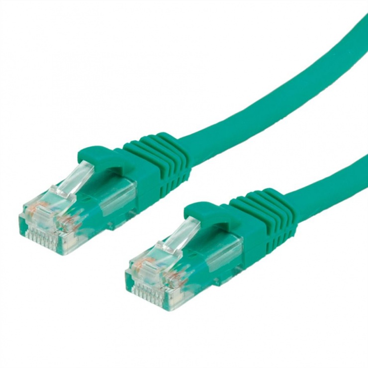 Cablu Patch Cord UTP Cat 6A 0.3m Verde, Value