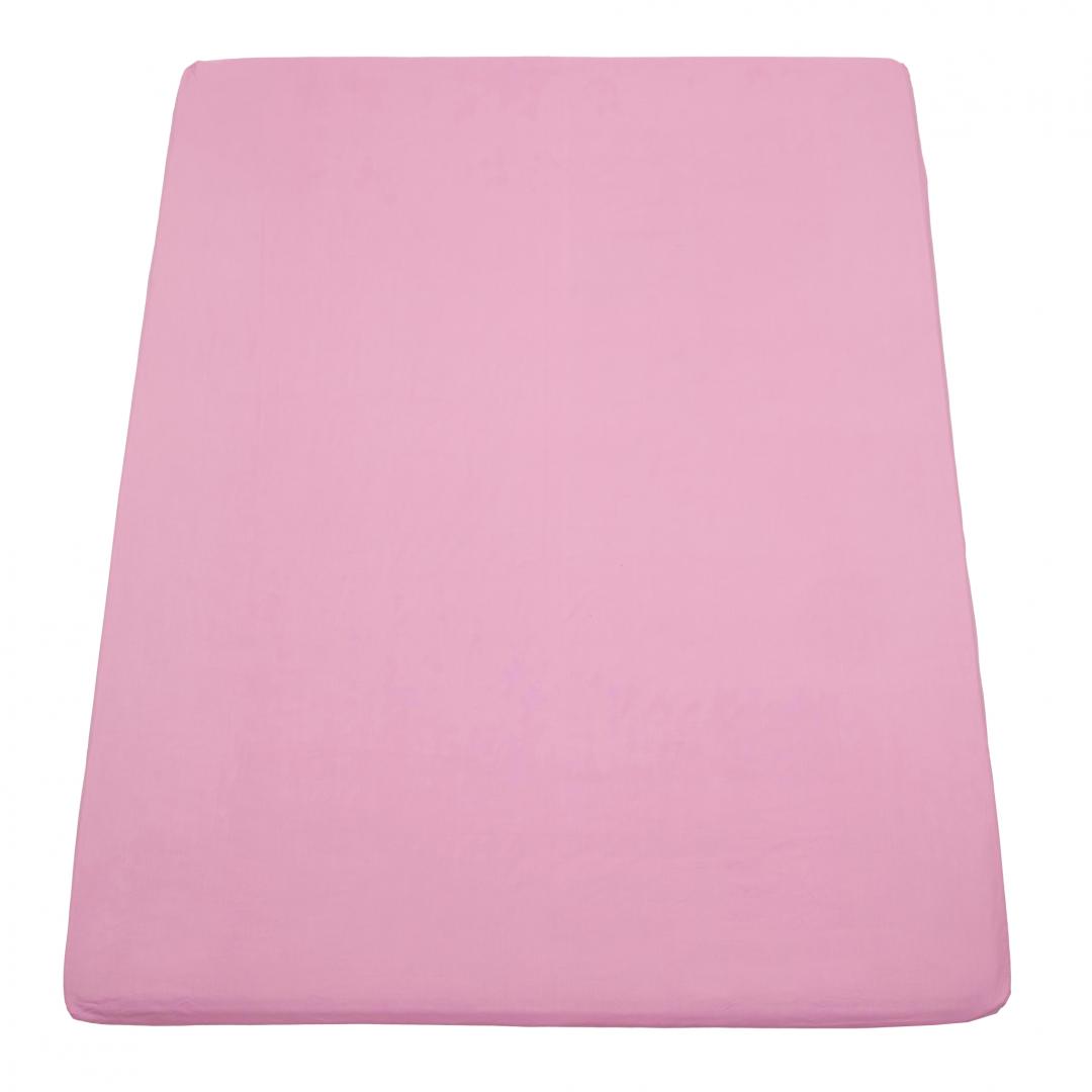 Cearceaf Pat Elastic 160x200 cm Roz | Calitate Superioară - imagine 2