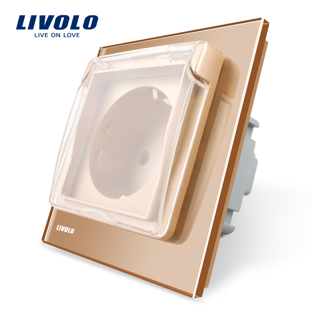 Priza Simplă Livolo Sticlă, IP44, 16A - imagine 9