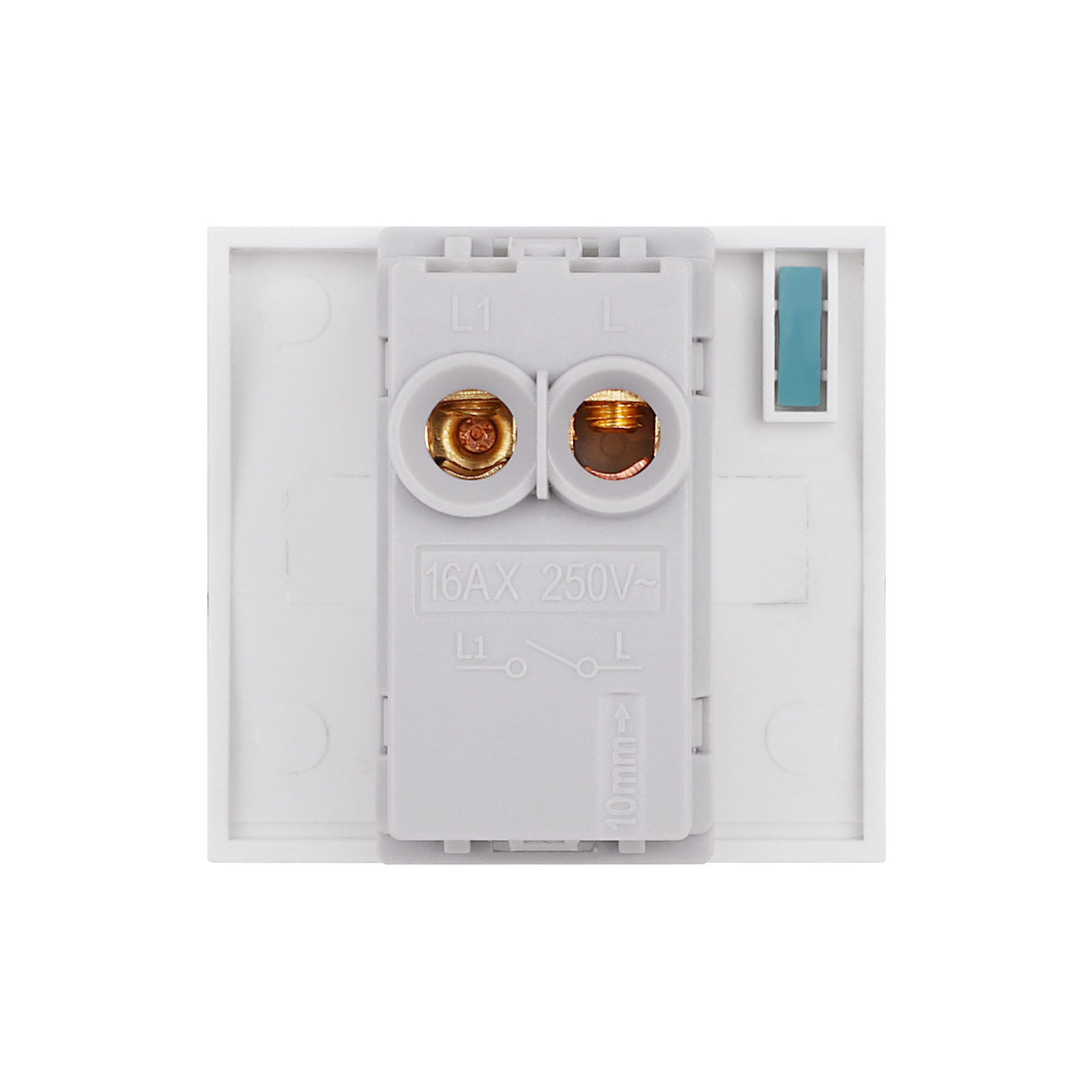 Modul Întrerupator Simplu Mecanic 2M LUXION, Standard Italian - imagine 4