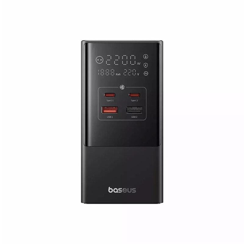Baseus PowerCombo Tower 35W - 4 Porturi Quick Charge, Negru - imagine 2