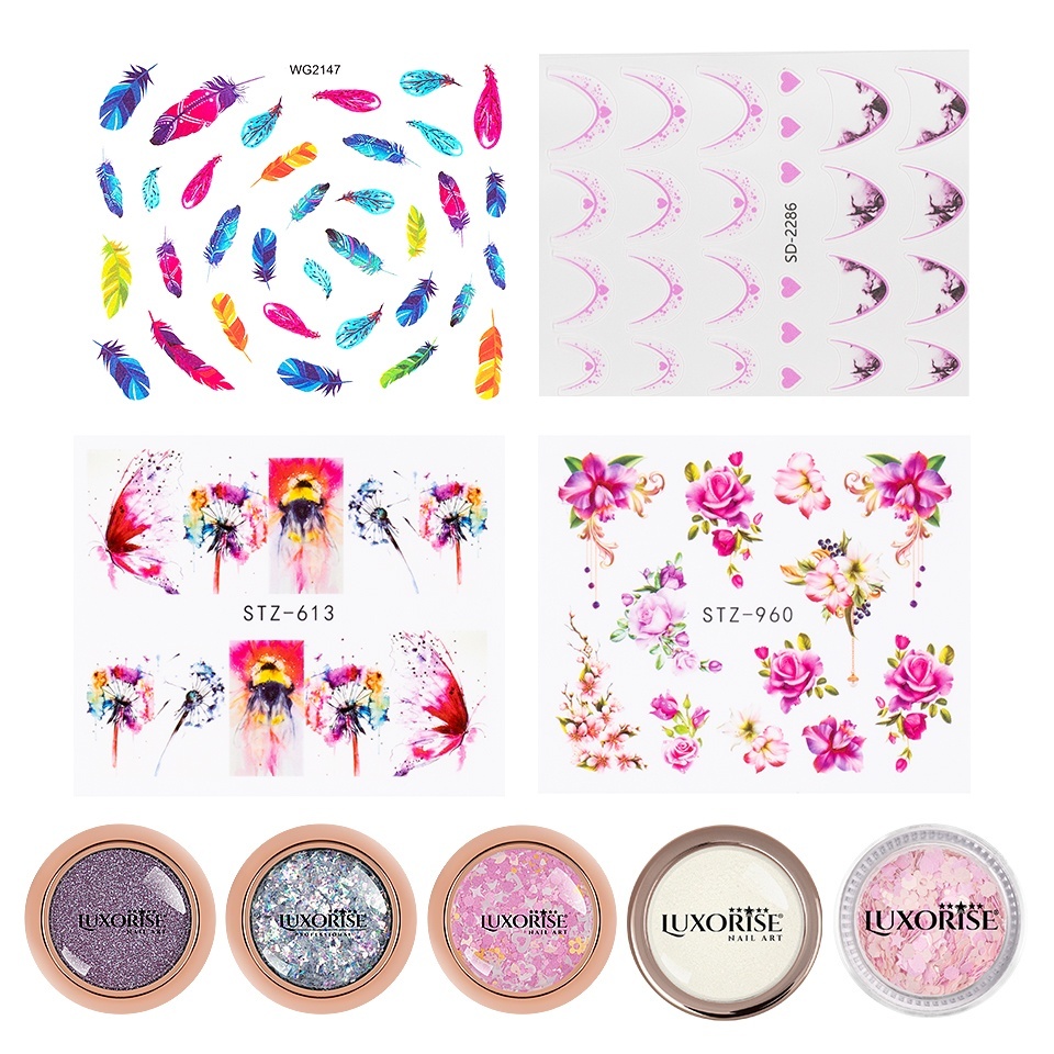 Set Nail Art Glam Pack Kitunghii | Accesorii Unghii