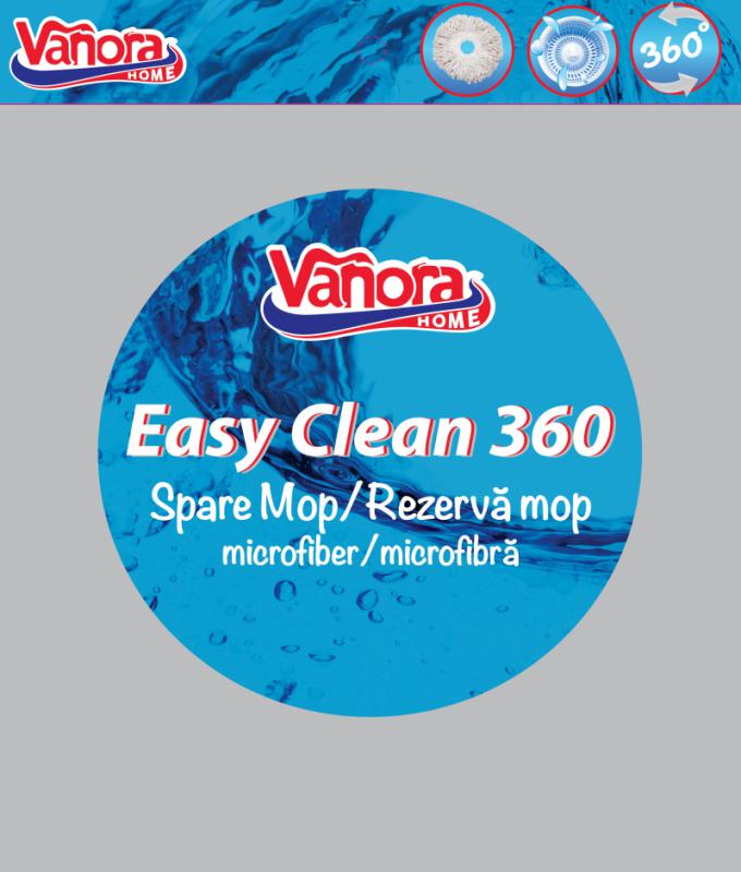 Rezervă Mop Rotativ 360 Super Easy Clean - Vanora Home - imagine 2
