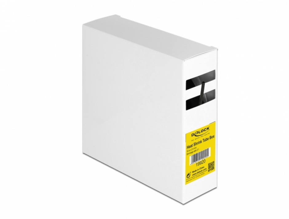 Tub Termocontractabil Delock 15m x 2.4mm Negru