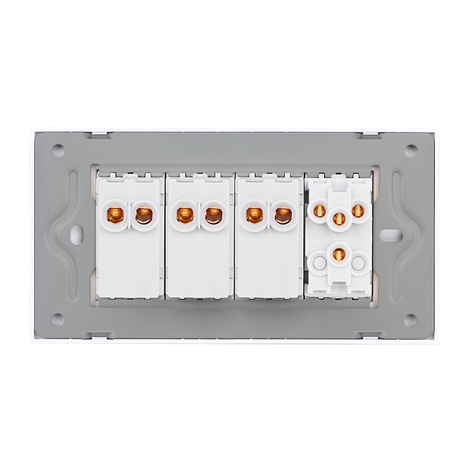 Întrerupător 5 posturi LUXION sticlă 4M - imagine 12