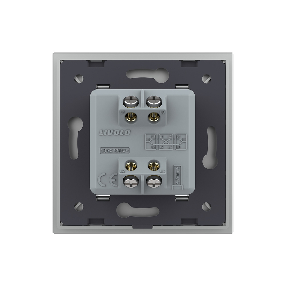 Intrerupator Livolo Sticla, 2 Module, Cap Cruce - imagine 16